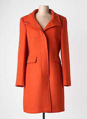 Palton lung croială cambrată fără glugă portocaliu GERRY WEBER femme