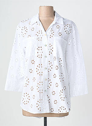 Cămașă croială cambrată mâneci 3/4 alb JOSEPH RIBKOFF femme