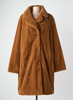 Palton lung croială dreaptă fără glugă maro JOSEPH RIBKOFF femme