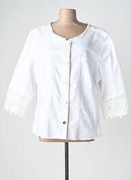 Jachete casual guler rotund alb JOSEPH RIBKOFF femme