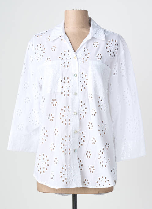 Cămașă croială cambrată mâneci 3/4 alb JOSEPH RIBKOFF femme