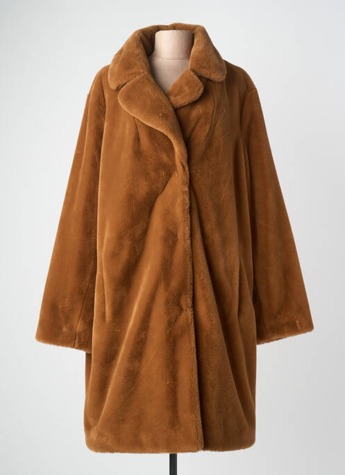 Palton lung croială dreaptă fără glugă maro JOSEPH RIBKOFF femme