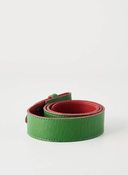 Curea țesătură imitație de piele verde YOLETE femme