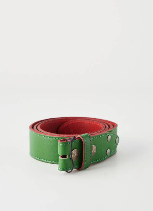 Curea țesătură imitație de piele verde YOLETE femme