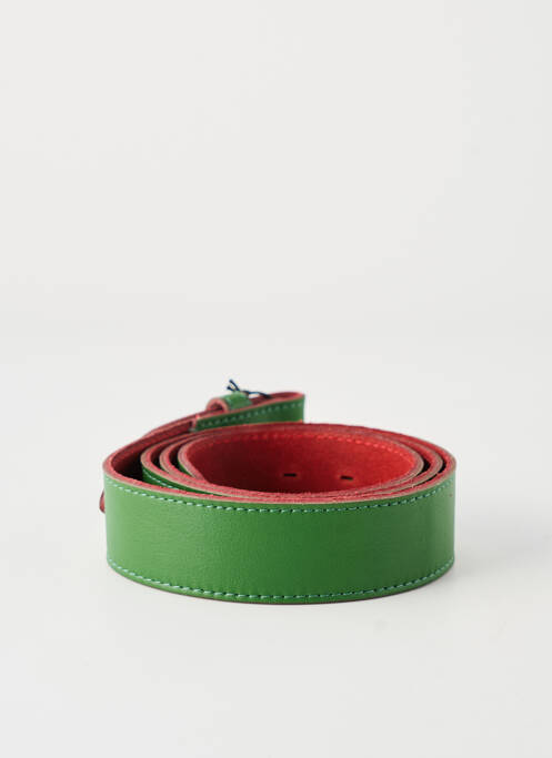 Curea țesătură imitație de piele verde YOLETE femme