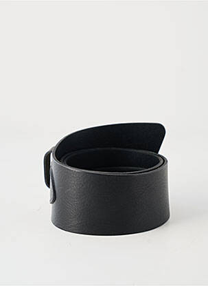 Curea efect material satinat negru ETERN'ELLE femeie
