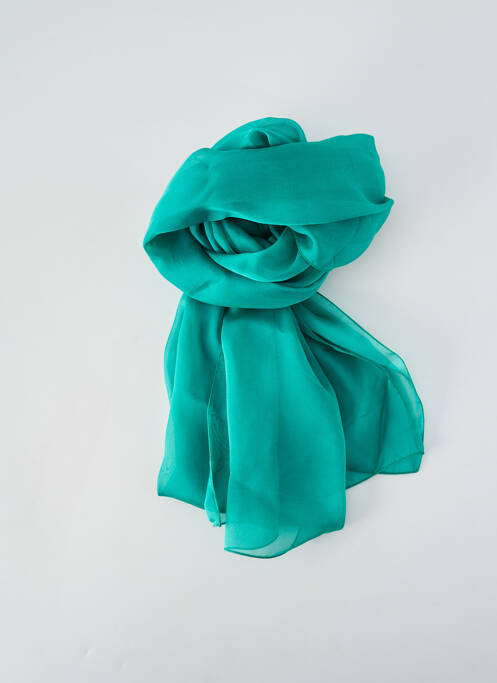 Eșarfă efect material satinat verde LA FABRIQUE D'ÉCHARPE femme