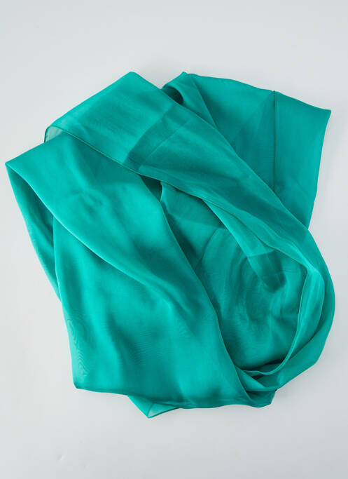 Eșarfă efect material satinat verde LA FABRIQUE D'ÉCHARPE femme