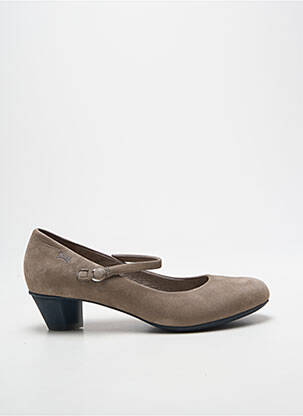 Pantofi cu toc cubanez toc de 4 la 6 cm gri CAMPER femeie