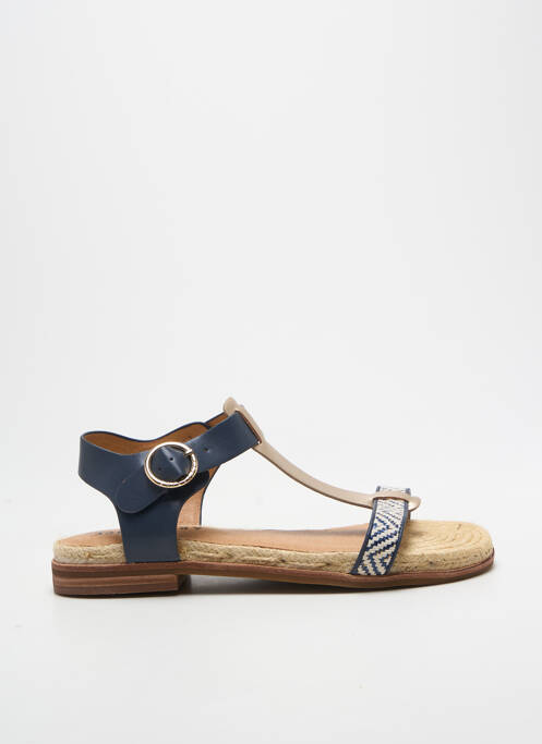 Sandale/pantofi decupați chiquet toc plat până la 3 cm albastru ARMISTICE femme