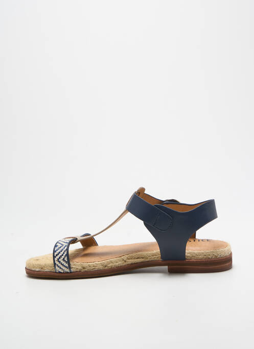 Sandale/pantofi decupați chiquet toc plat până la 3 cm albastru ARMISTICE femme