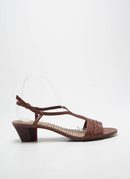 Sandale/pantofi decupați închidere cu buclă(e) toc de 4 la 6 cm maro CAMPER femme