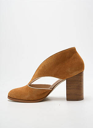 Pantofi cu toc toc pătrat toc de 7 la 9 cm maro MELLOW YELLOW femeie
