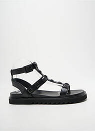 Sandale/pantofi decupați închidere cu buclă(e) toc plat până la 3 cm negru BILLIBI femme