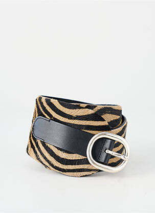 Curea imprimeu animal negru SEVENTY femme