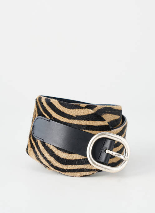 Curea imprimeu animal negru SEVENTY femme