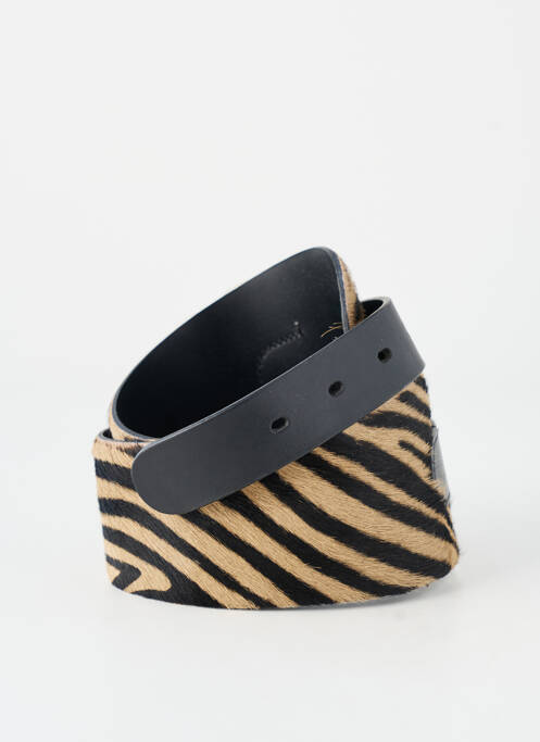 Curea imprimeu animal negru SEVENTY femme