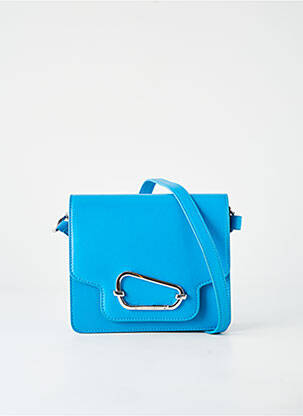 Geantă piele netedă formă dreptunghiulară albastru LIVIANA CONTI femme