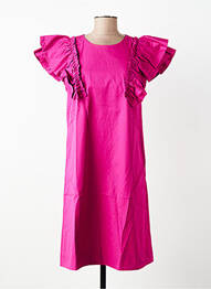Rochie midi mâneci scurte mâneci scurte roz ALPHA STUDIO femme