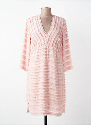 Rochie scurtă mâneci lungi mâneci lungi roz NATHALIE CHAIZE femeie