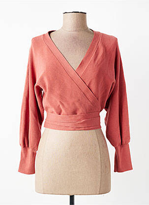 Cardigan petrecut mâneci lungi roz BA&SH femme