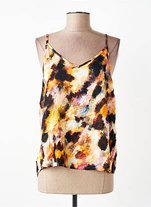 Top croială fluidă bretele subțiri portocaliu MAEVY femme