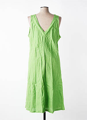 Rochie midi fără mâneci fără mâneci verde HARIS COTTON femeie