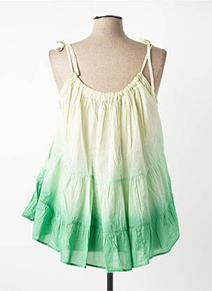 Tunică mâneci lungi țesătură crep verde SEVENTY femeie