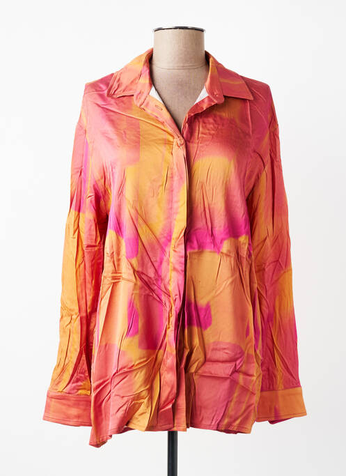 Cămașă croială fluidă mâneci lungi portocaliu FÊTE IMPÉRIALE femme