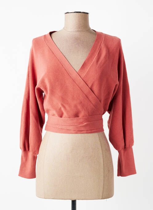 Cardigan petrecut mâneci lungi roz BA&SH femme