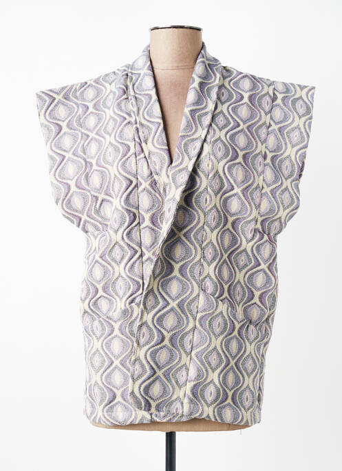 Vestă cu mâneci scurte mâneci scurte violet POHÊME femme