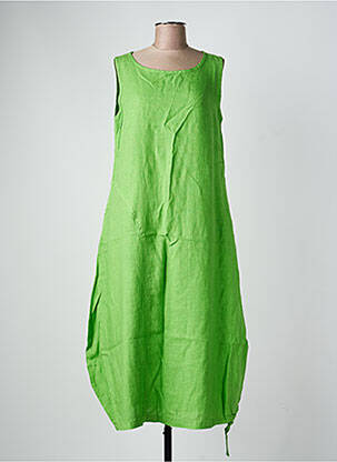 Rochie lungă fără mâneci fără mâneci verde HARIS COTTON femeie
