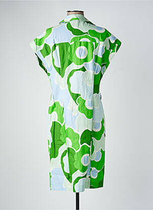 Rochie midi imprimeu floral mâneci scurte verde TARA JARMON femeie