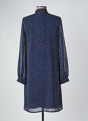 Rochie scurtă croială fluidă mâneci lungi albastru NATHALIE CHAIZE femeie