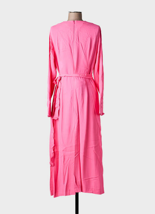 Rochie lungă mâneci lungi mâneci lungi roz SEVENTY femme