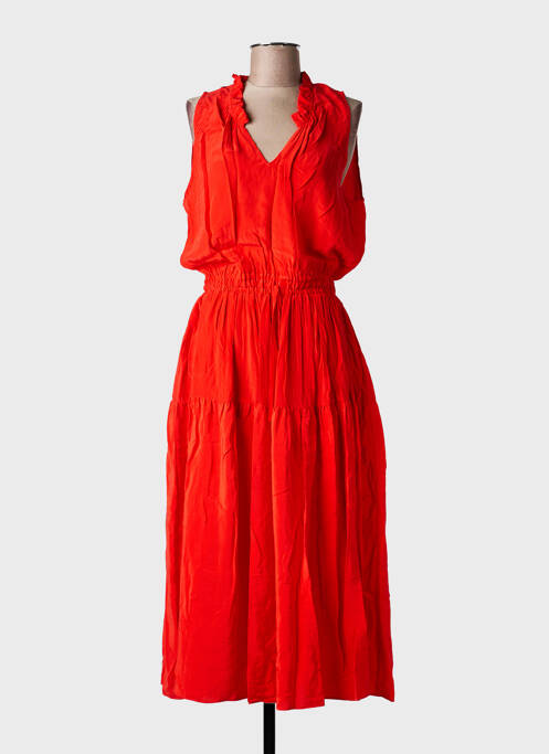 Rochie lungă fără mâneci fără mâneci portocaliu TOUPY femme
