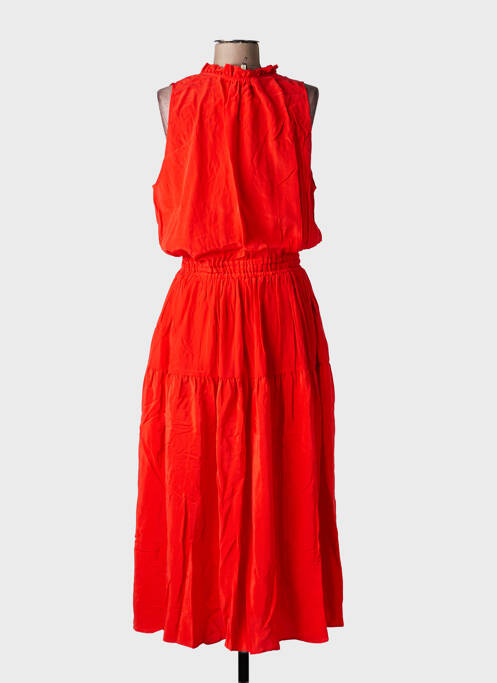 Rochie lungă fără mâneci fără mâneci portocaliu TOUPY femme