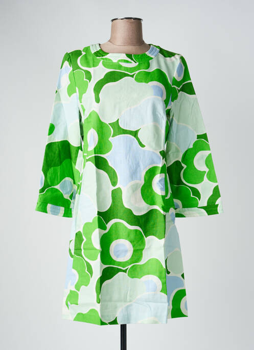 Rochie scurtă mâneci 3/4 mâneci 3/4 verde TARA JARMON femme