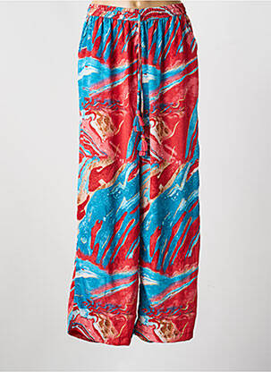 Pantalon drept talie elastică roșu YYDS (YOUR YOUTHFUL DRESS STYLE) femeie