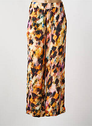 Pantalon drept talie elastică negru MAEVY femeie