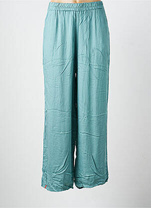 Pantalon drept talie elastică verde MAEVY femeie