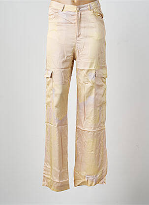 Pantalon cargo croială dreaptă bej FÊTE IMPÉRIALE femeie