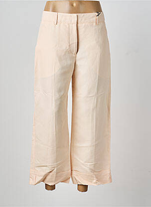 Pantalon 7/8 închidere cu fermoar sub clapetă cu nasturi roz SEVENTY femeie