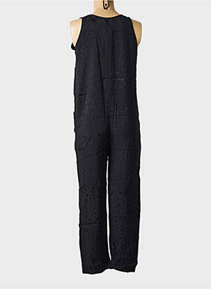 Salopetă-pantalon închidere cu nasturi pe față fără mâneci negru MAEVY femeie