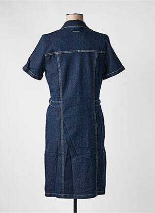 Rochie midi mâneci scurte mâneci scurte albastru NATHALIE CHAIZE femeie