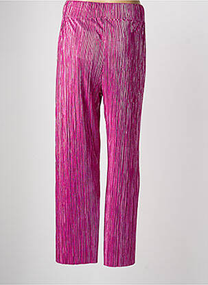Pantalon drept talie elastică violet FÊTE IMPÉRIALE femeie