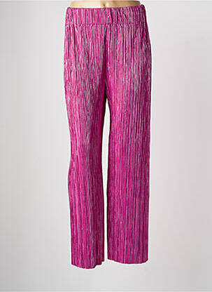 Pantalon drept talie elastică violet FÊTE IMPÉRIALE femeie