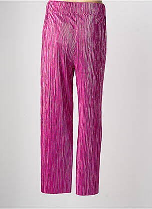 Pantalon drept talie elastică violet FÊTE IMPÉRIALE femeie