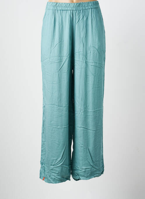 Pantalon drept talie elastică verde MAEVY femme