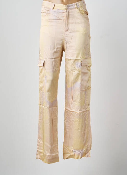 Pantalon cargo croială dreaptă bej FÊTE IMPÉRIALE femme